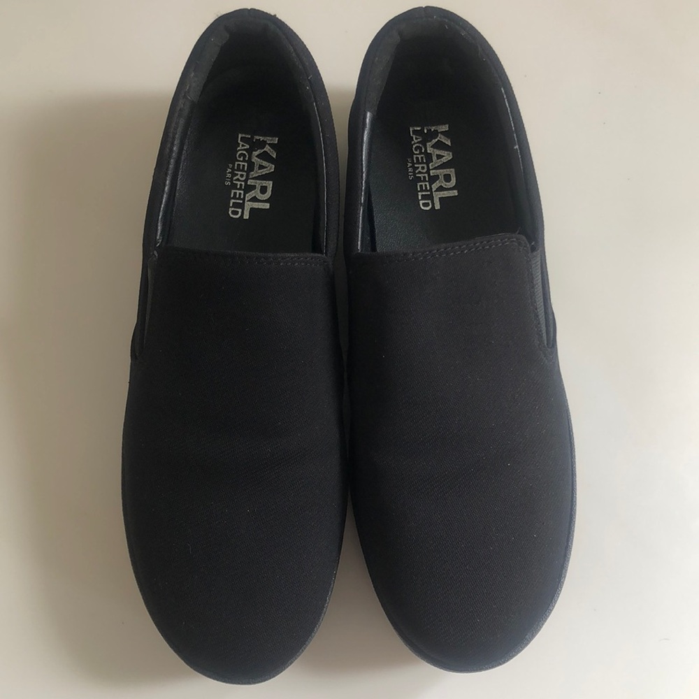 Slip on shoes.